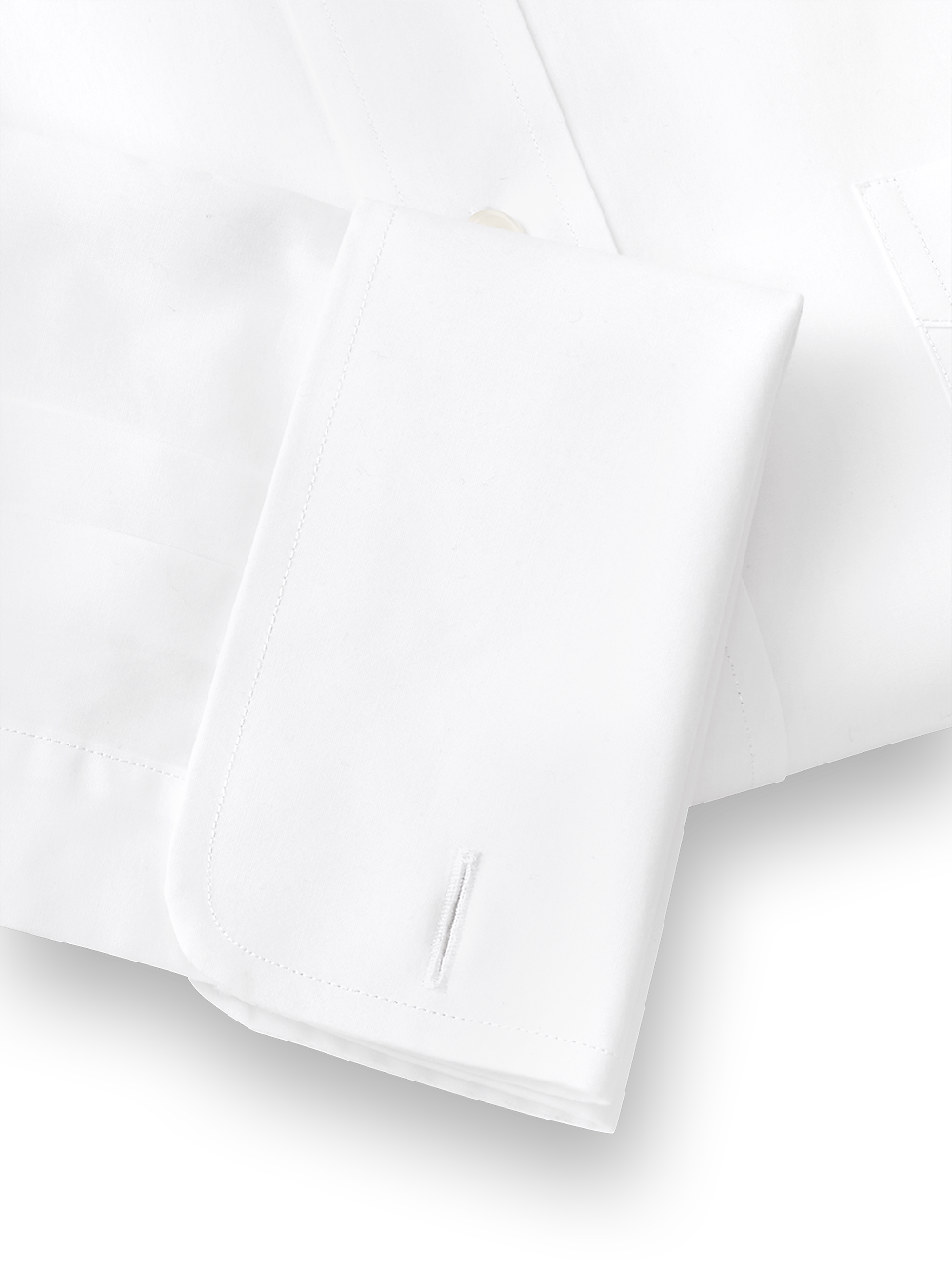 Alternate Image of Slim Fit Pure Cotton Broadcloth Straight Collar French Cuff Dress Shirt-4