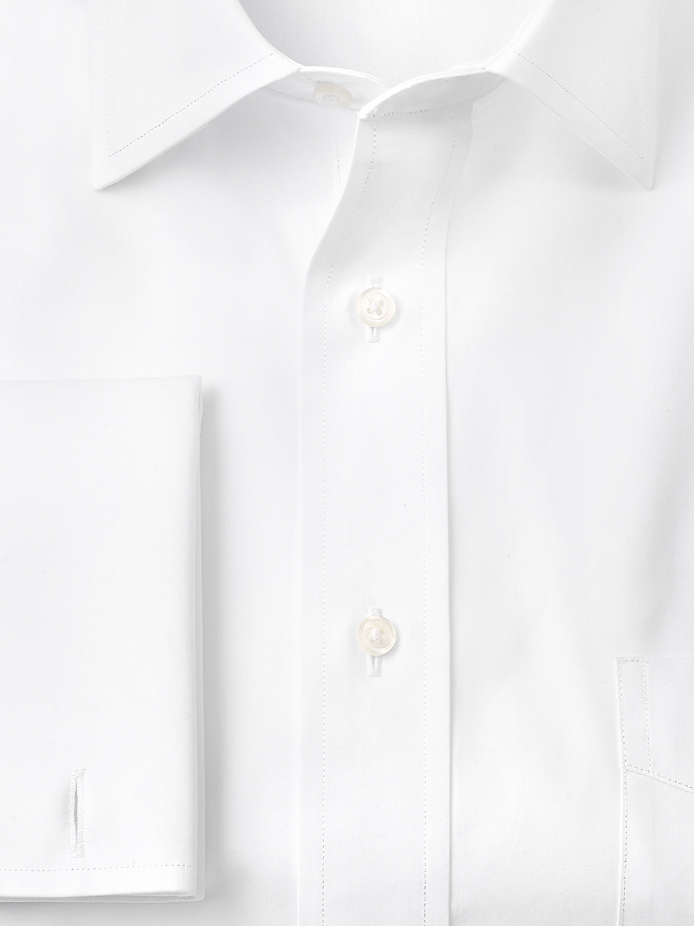 Alternate Image of Pure Cotton Broadcloth Spread Collar French Cuff Dress Shirt-2