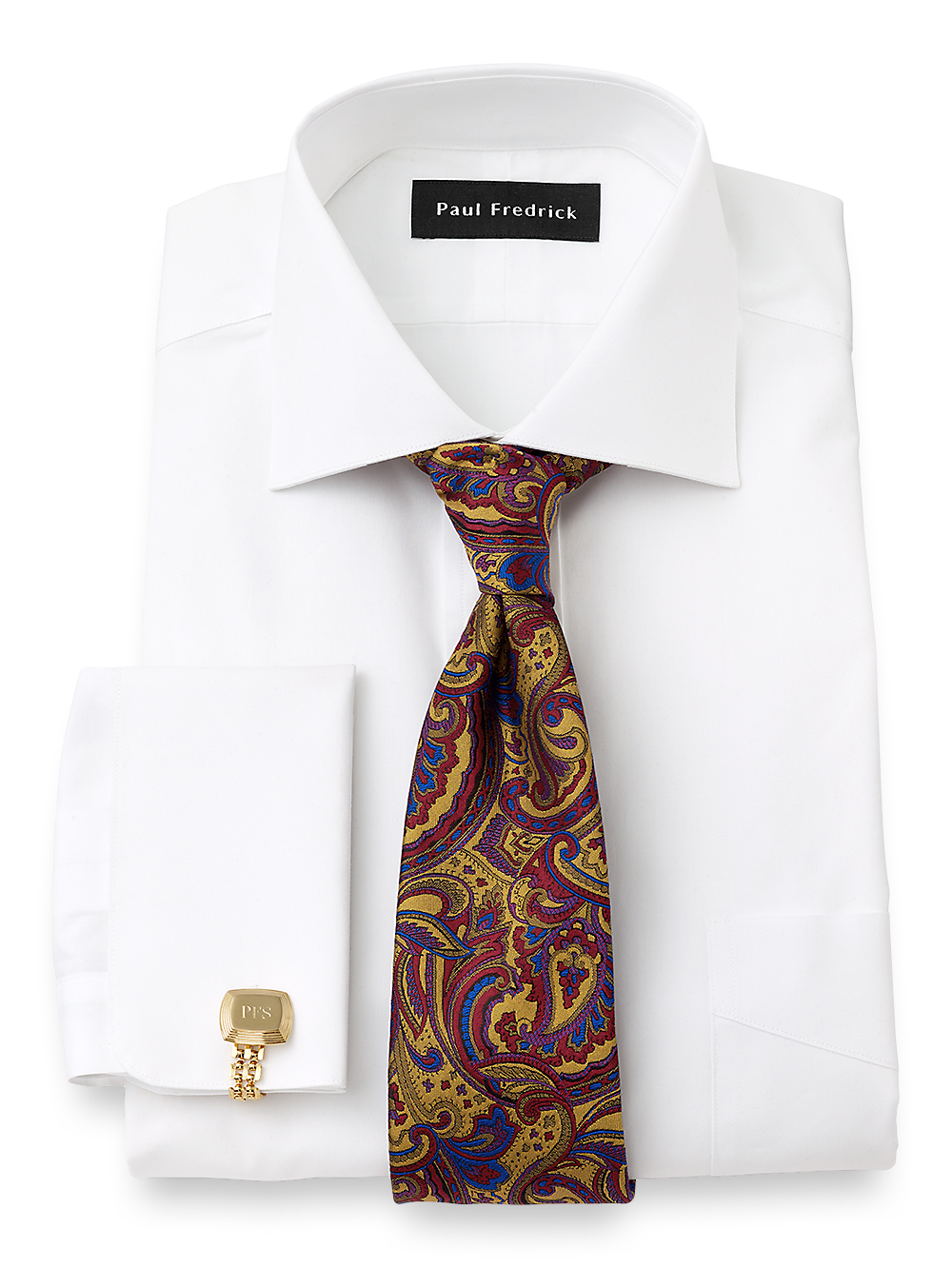 Alternate Image of Pure Cotton Broadcloth Spread Collar French Cuff Dress Shirt-1