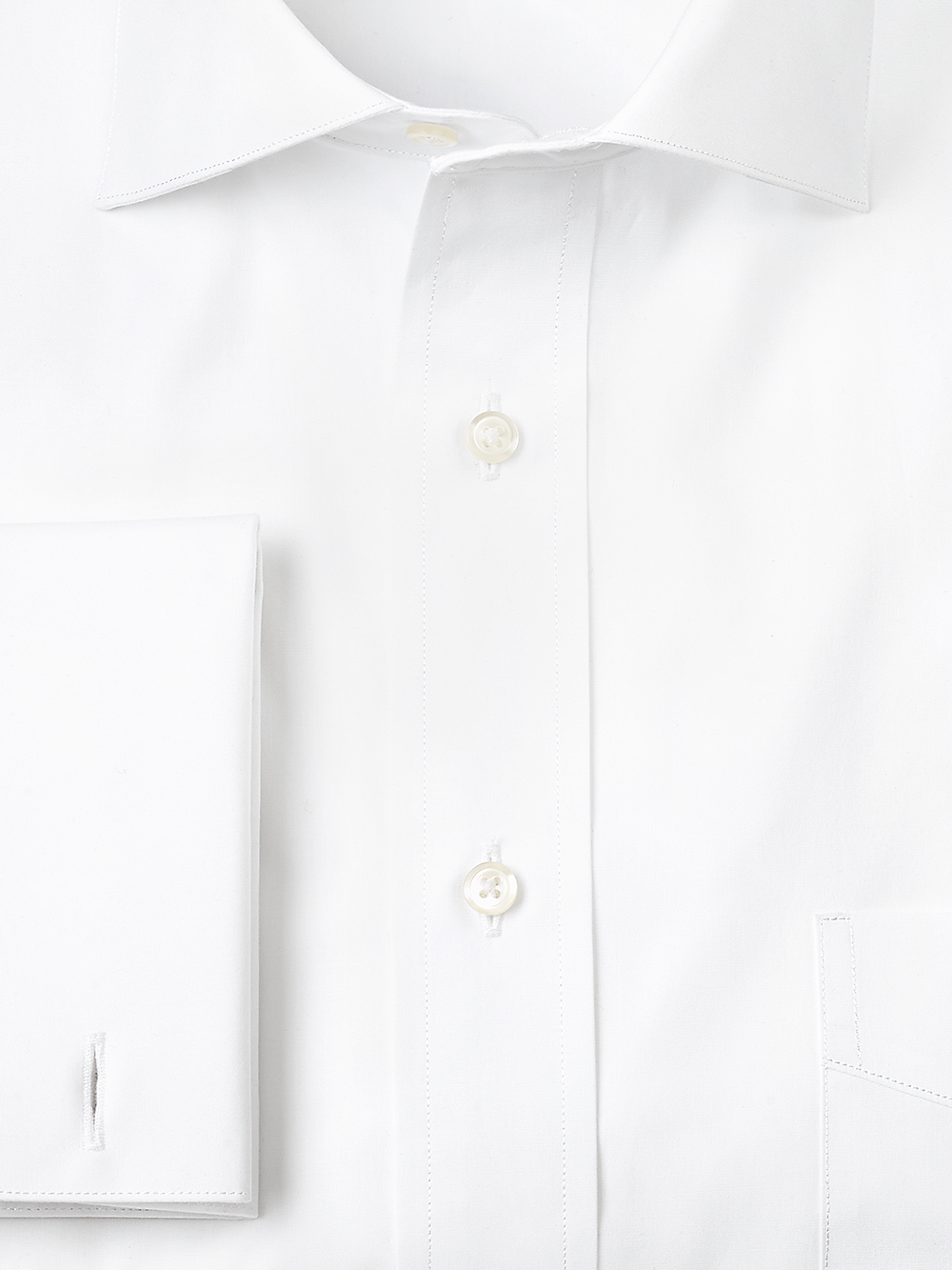 Alternate Image of Pure Cotton Broadcloth Spread Collar French Cuff Dress Shirt-2