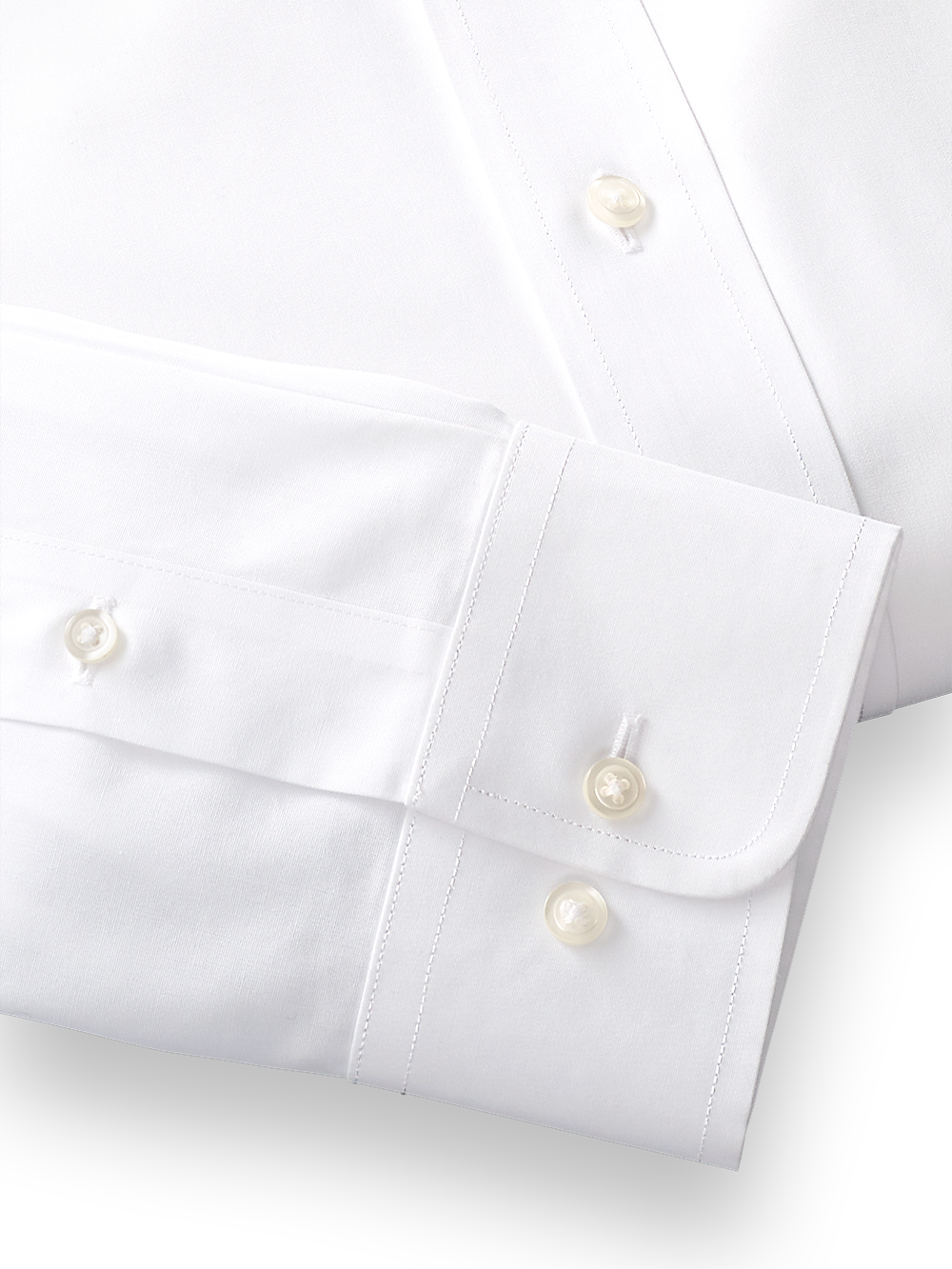 Alternate Image of Supima Non-iron Cotton Solid Color Spread Collar Dress Shirt-3