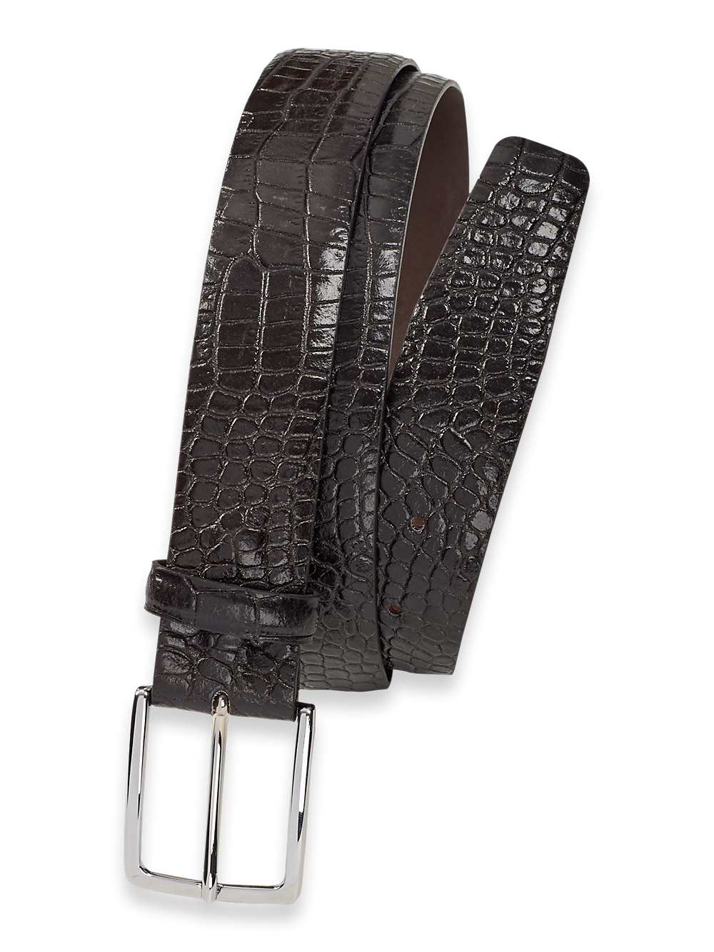 Product Image of Crocodile Embossed With Changeable Buckle Belt-Brown