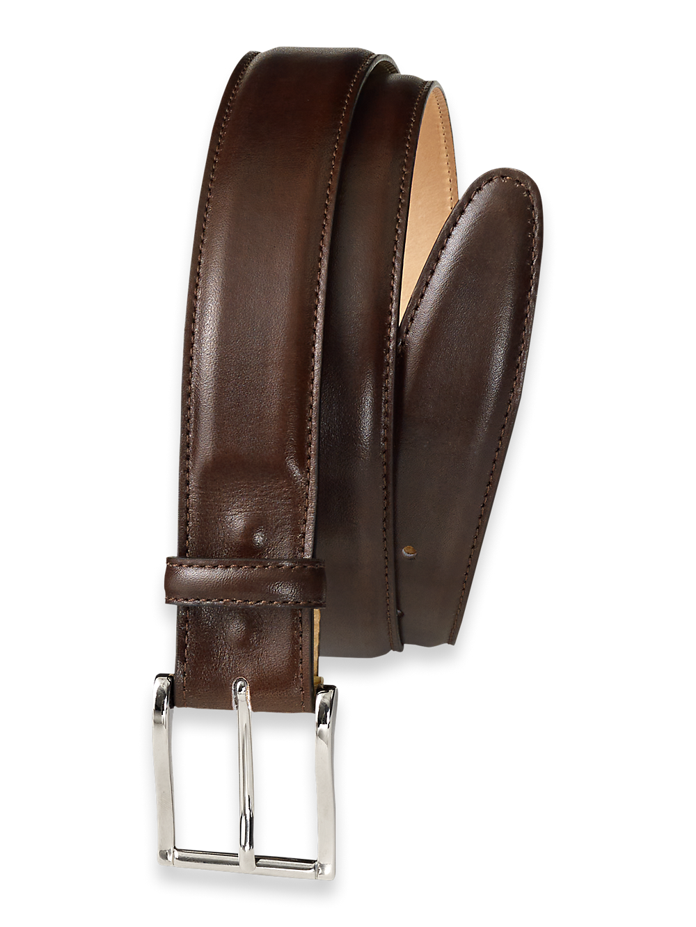 Product Image of Leather Belt With Changeable Buckle-Brown