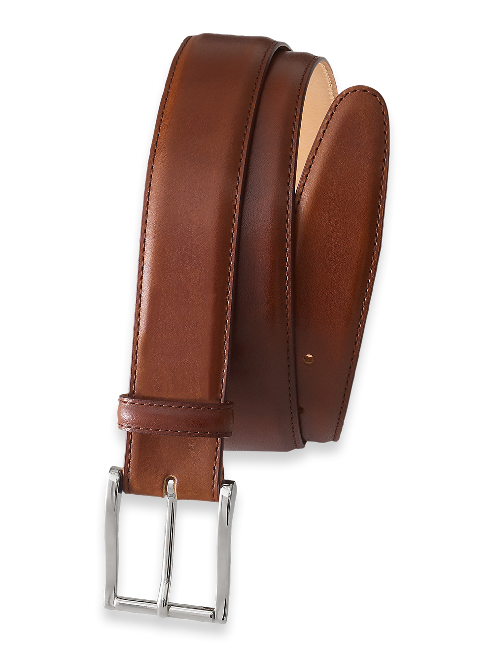 Product Image of Leather Belt With Changeable Buckle-Chestnut