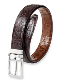 Micah Reversible Belt - Brown