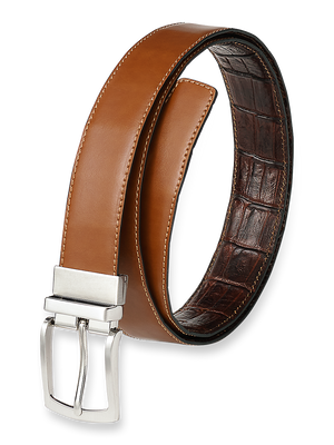 Darren Reversible Belt - Tan