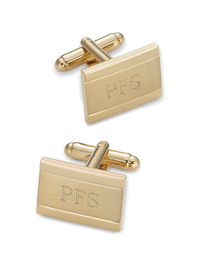 Engravable Cufflinks - Gold