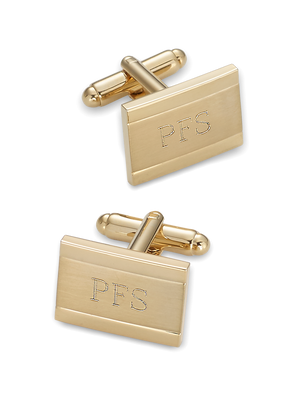 Engravable Cufflinks - Gold