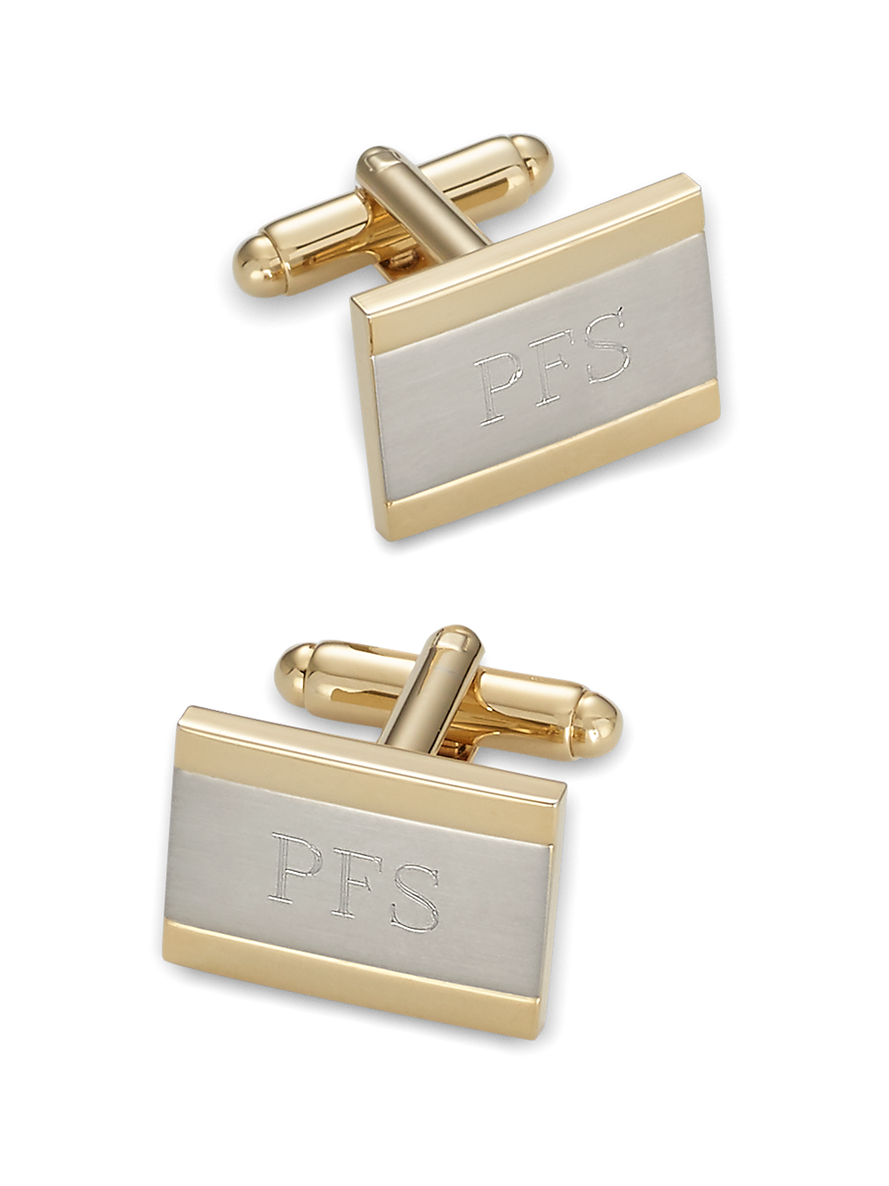 Product Image of Engravable Cufflinks-Gold/Silver