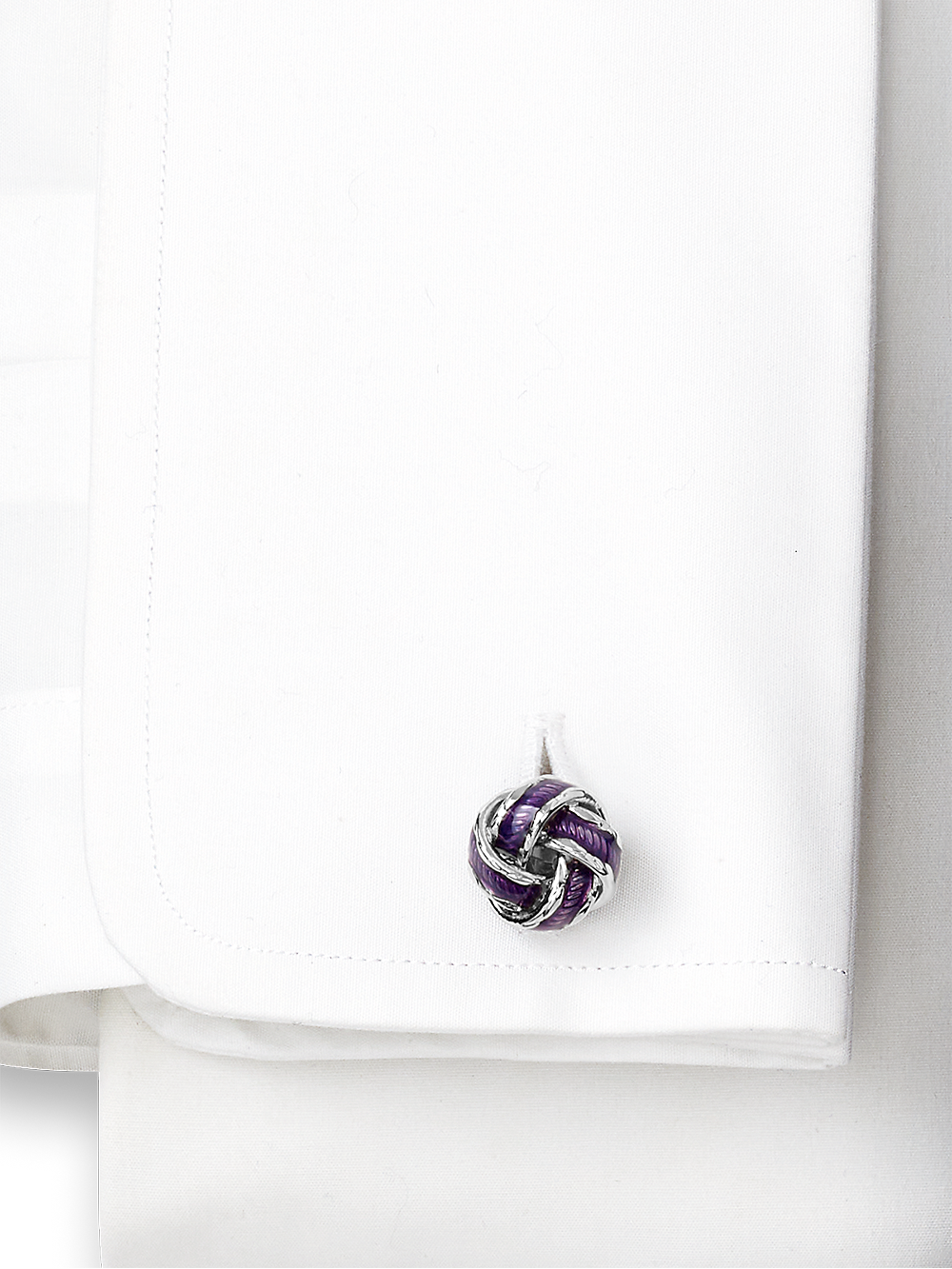 Alternate Image of Enamel Knot Cufflinks-1