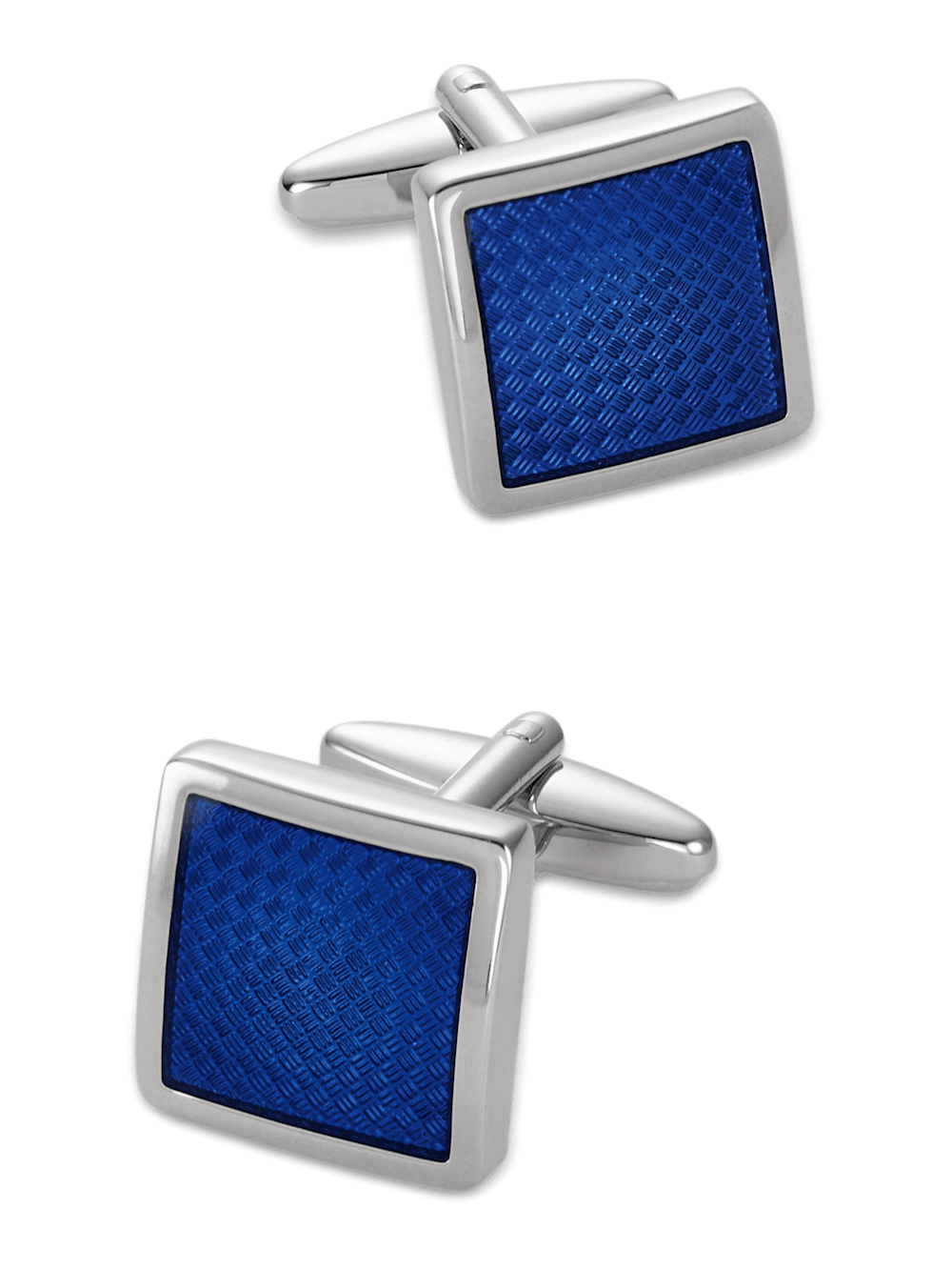 Product Image of Enamel Square Cufflink-Blue