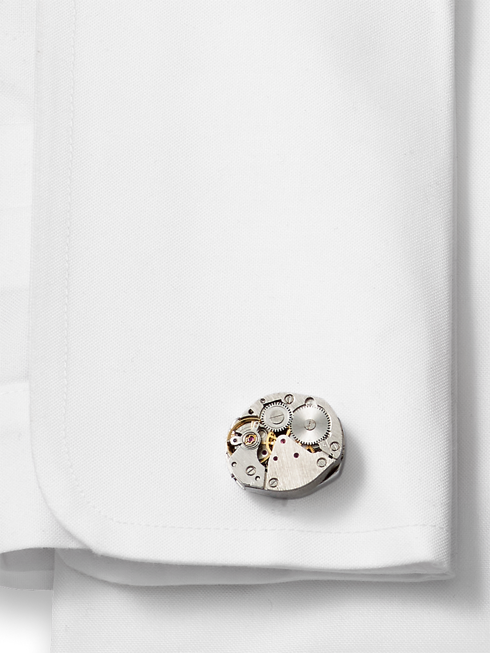 Alternate Image of Oval Watch Movement Cufflinks-1