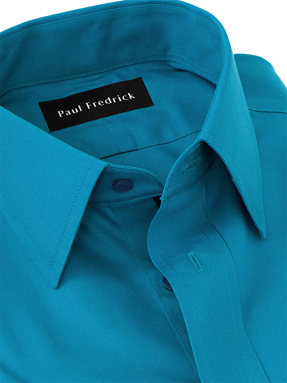 Alternate Image of Non-iron Cotton Solid Dress Shirt With Contrast Trim-2