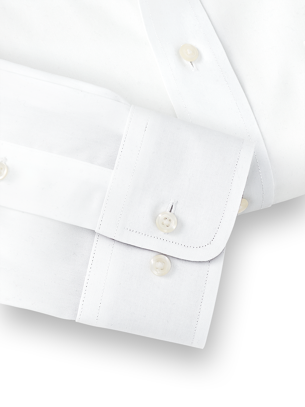 Alternate Image of Non-iron Cotton Solid Dress Shirt With Contrast Trim-3