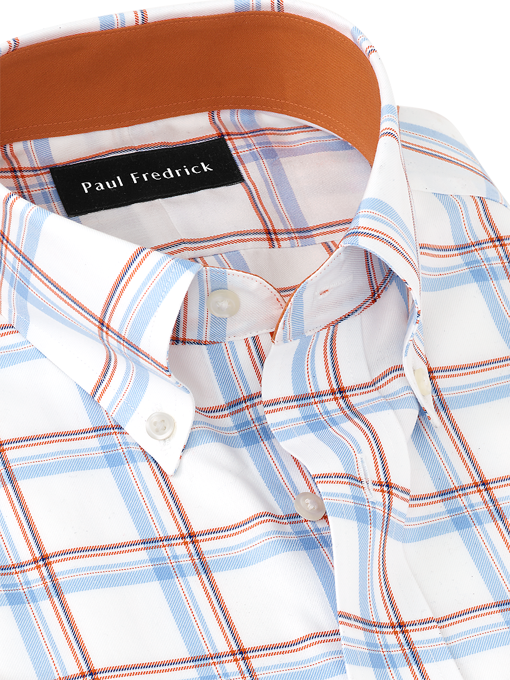 Alternate Image of Non-iron Cotton Check Dress Shirt With Contrast Trim-2