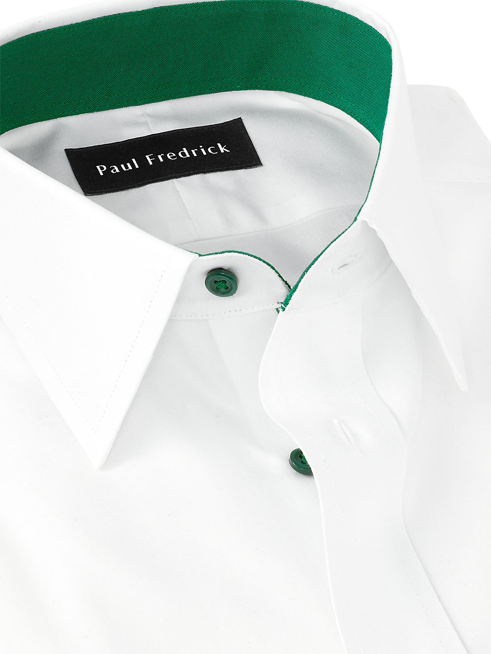 Alternate Image of Non-iron Cotton Solid Dress Shirt With Contrast Trim-2