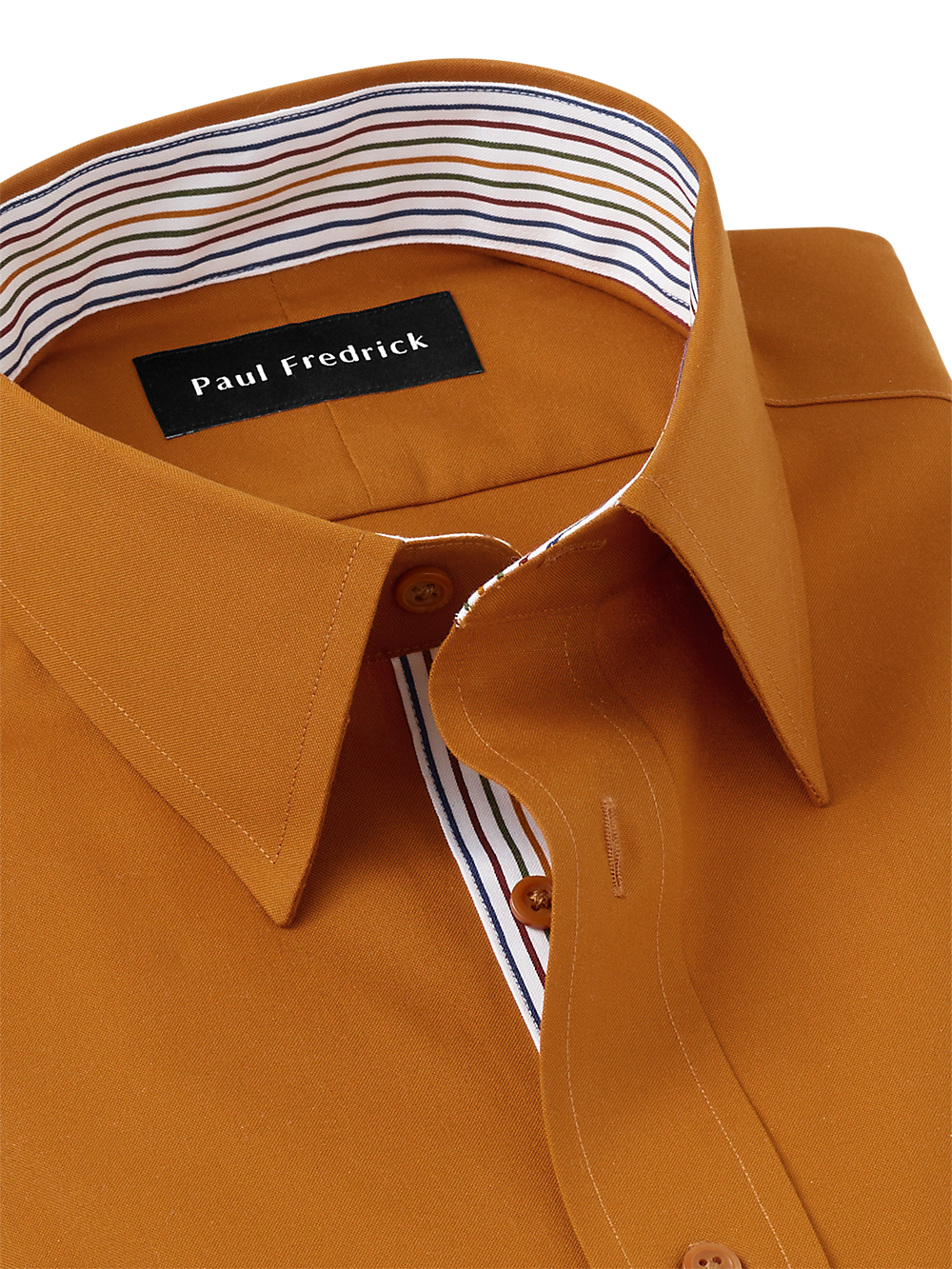 Alternate Image of Non-iron Cotton Solid Dress Shirt With Contrast Trim-6