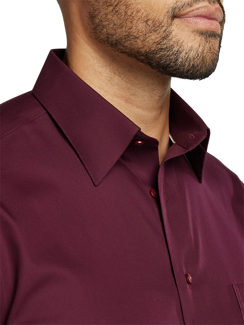 Alternate Image of Non-iron Cotton Solid Dress Shirt-2