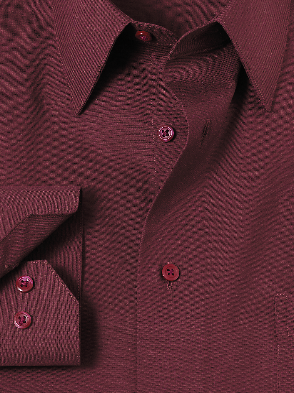 Alternate Image of Non-iron Cotton Solid Dress Shirt-5