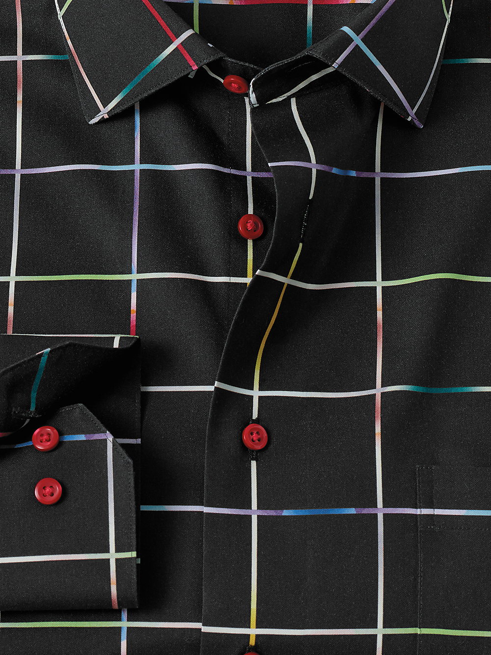 Alternate Image of Non-iron Cotton Windowpane Dress Shirt-1