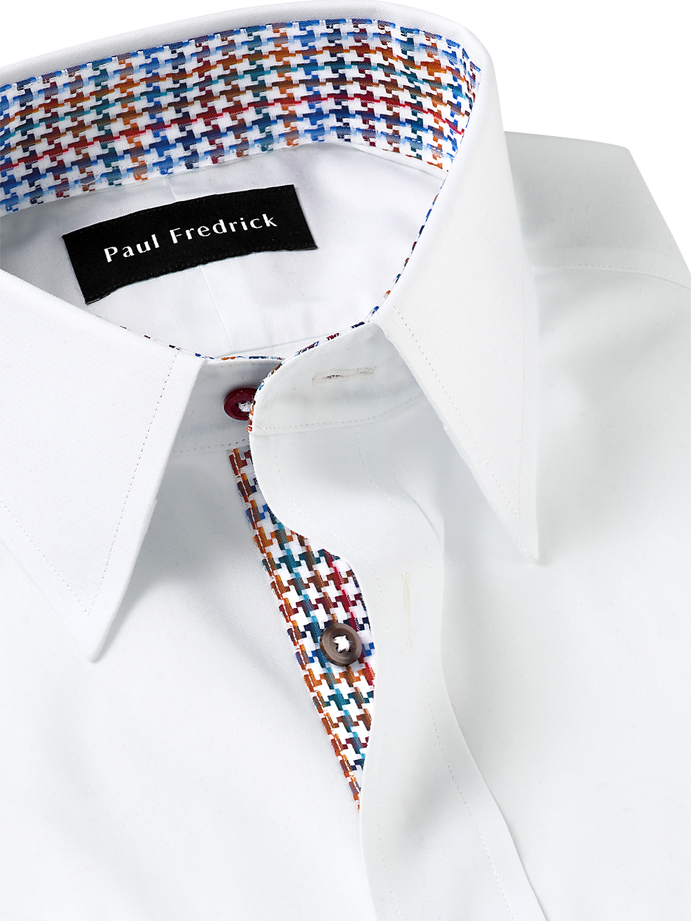 Alternate Image of Non-iron Cotton Solid Dress Shirt With Contrast Trim-2