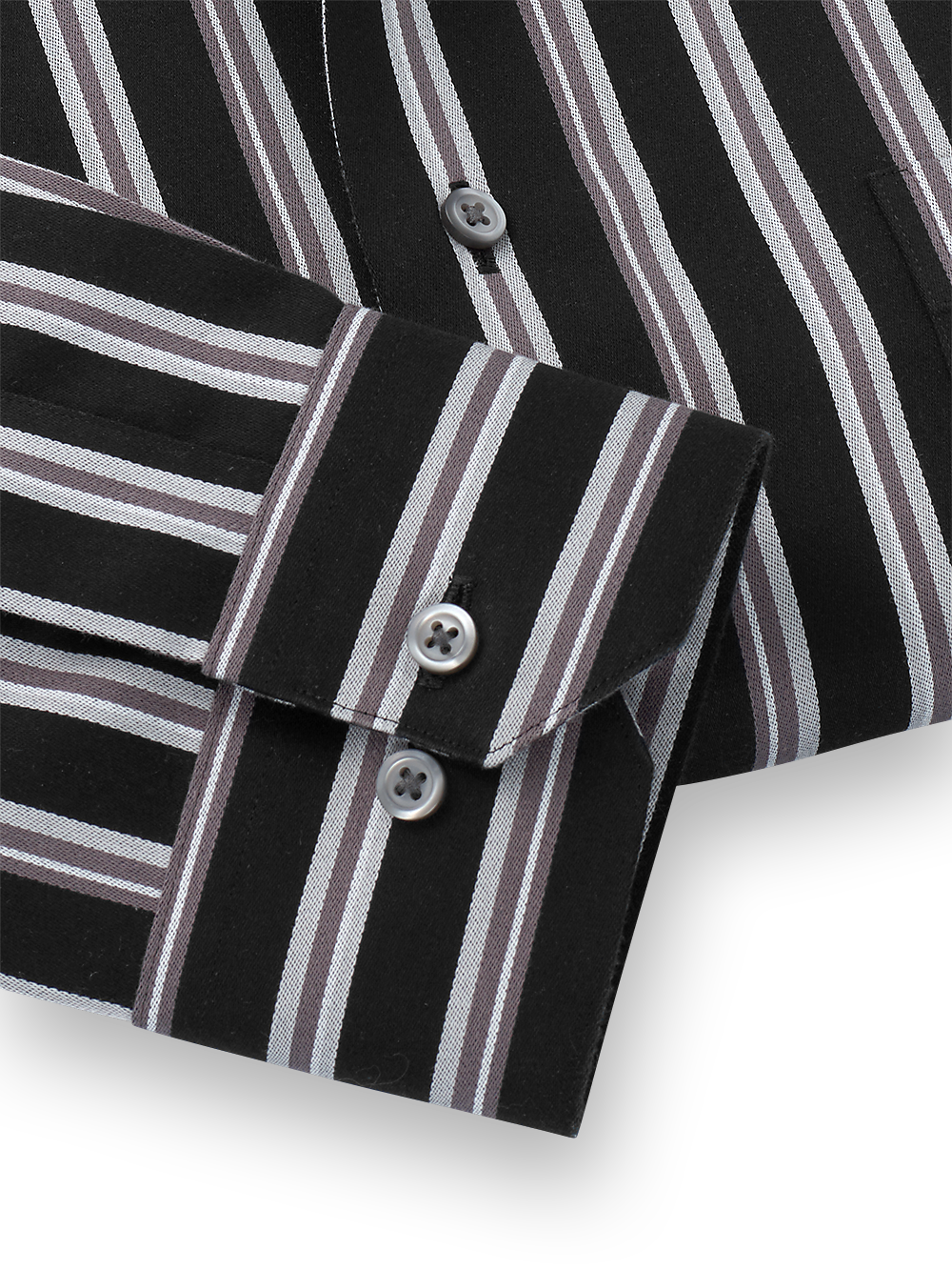 Alternate Image of Non-iron Cotton Stripe Dress Shirt-3