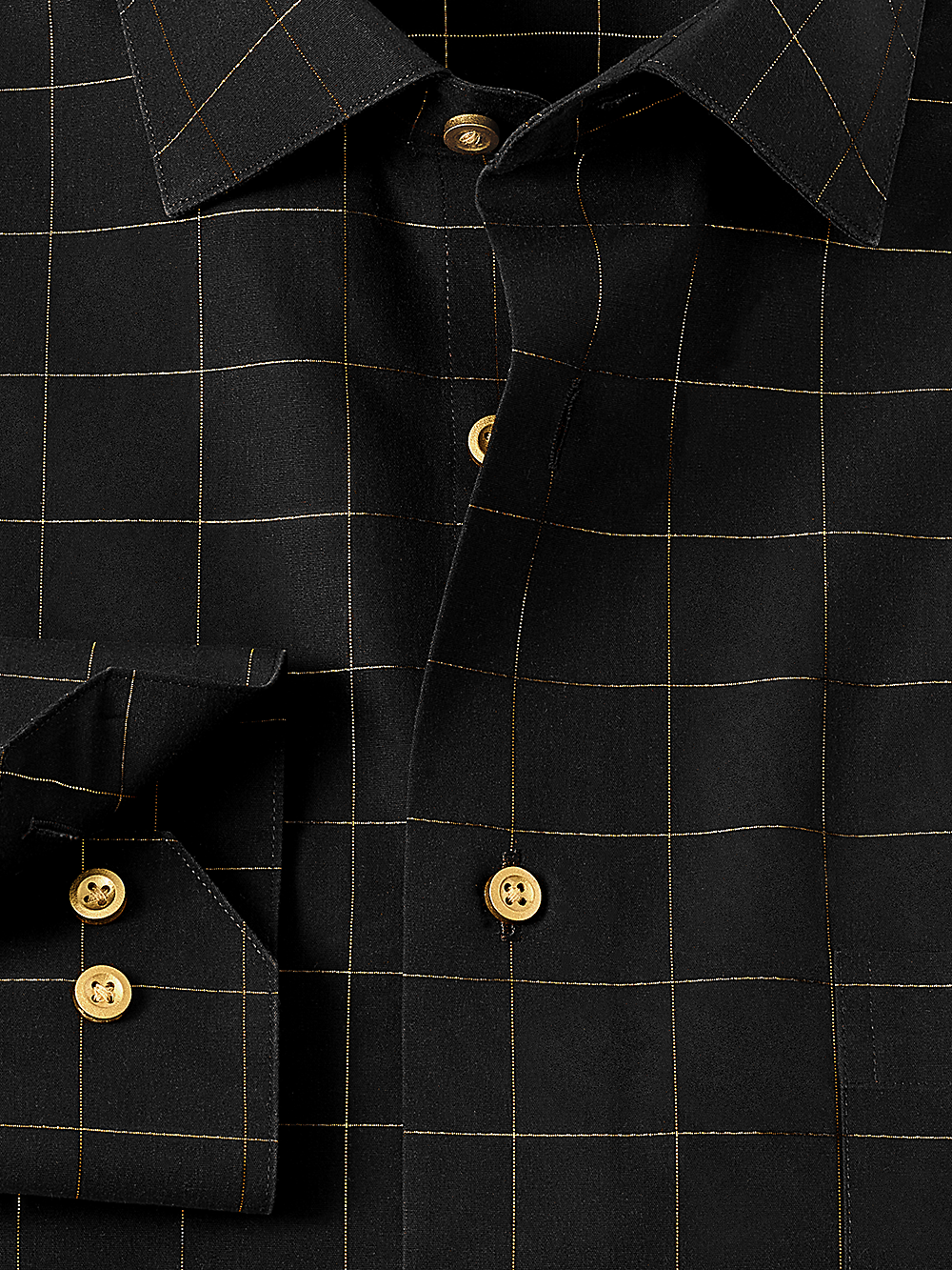 Alternate Image of Non-iron Cotton Windowpane Dress Shirt-1