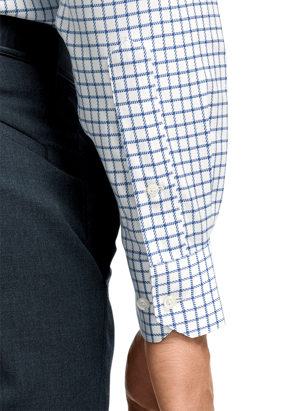 Alternate Image of Comfort Stretch Non-iron Check Dress Shirt-3