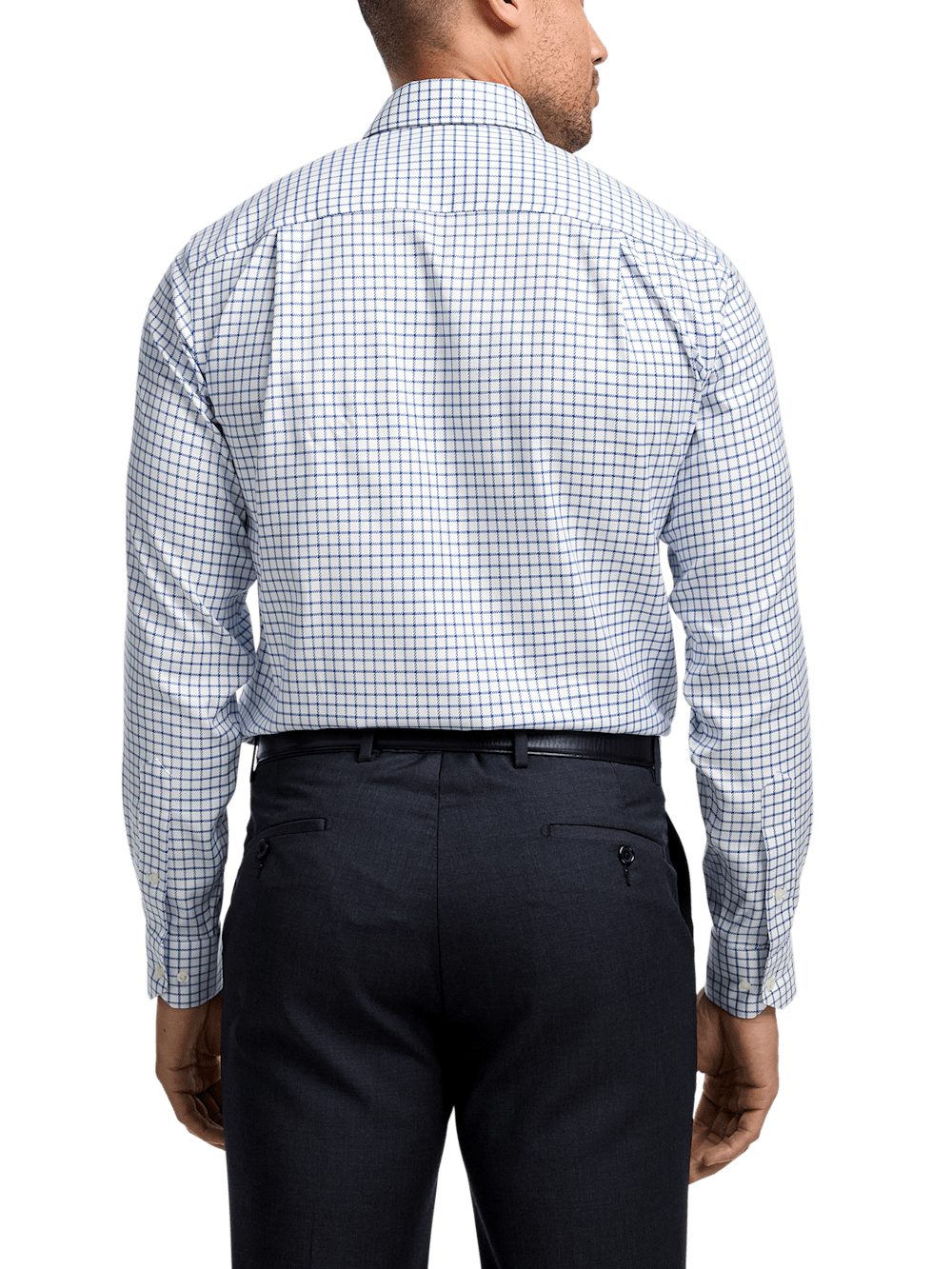 Alternate Image of Comfort Stretch Non-iron Check Dress Shirt-4