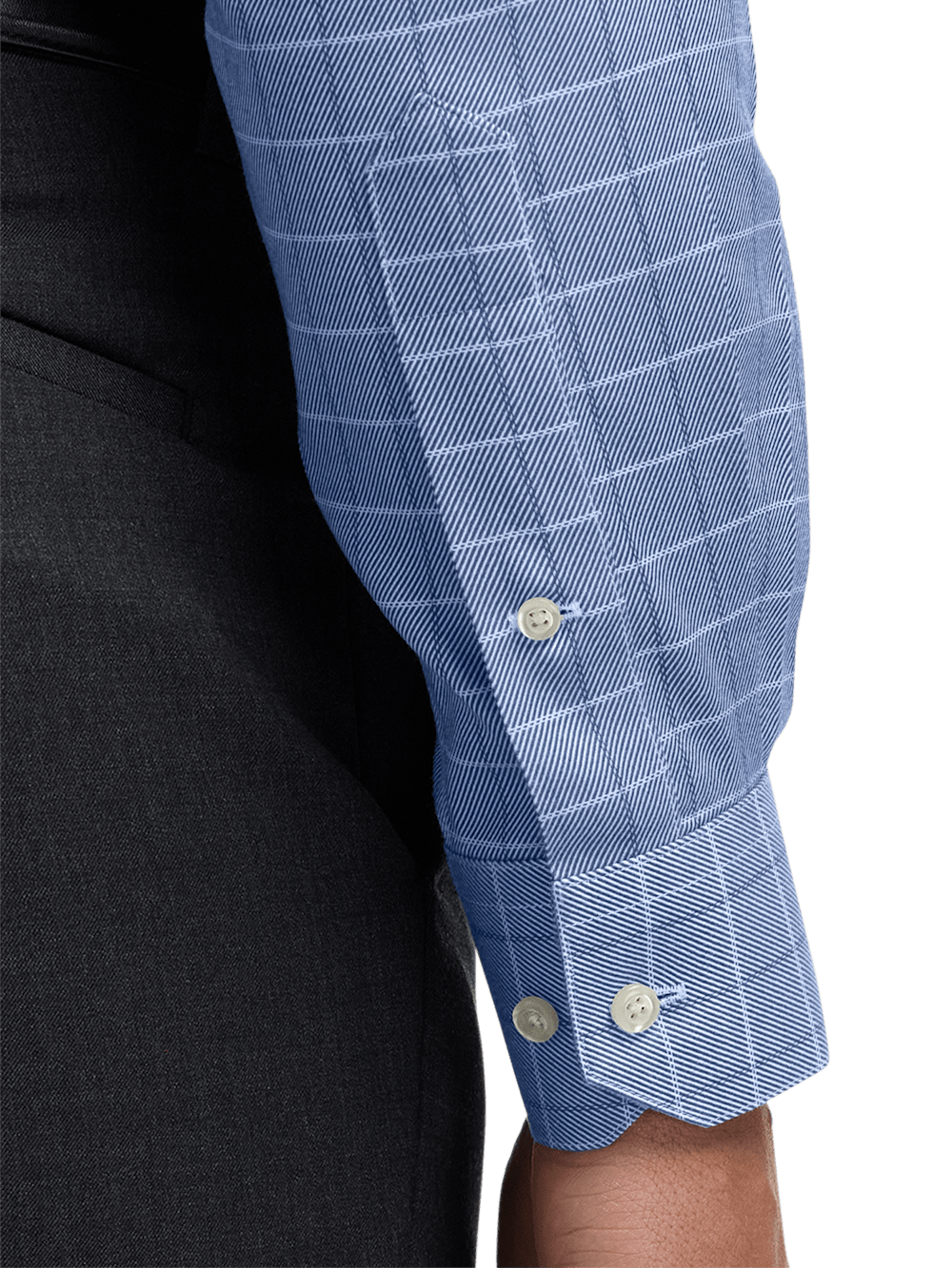 Alternate Image of Comfort Stretch Non-iron Check Dress Shirt-3