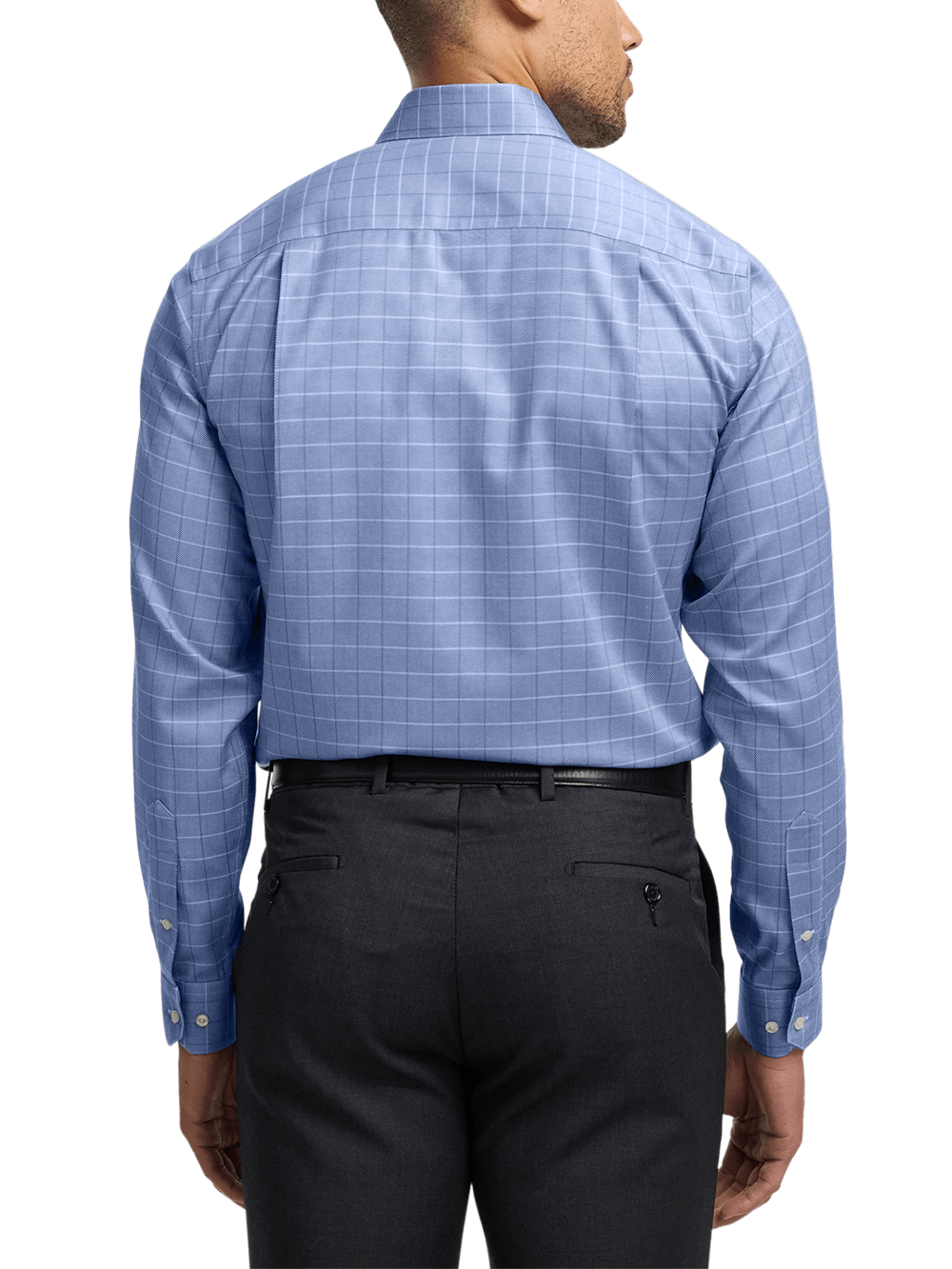 Alternate Image of Comfort Stretch Non-iron Check Dress Shirt-4