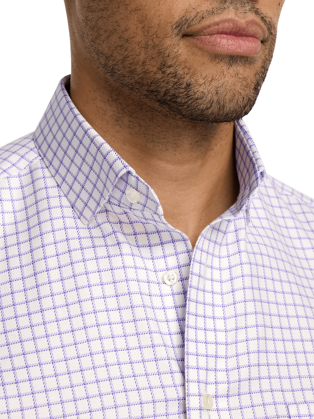 Alternate Image of Comfort Stretch Non-iron Check Dress Shirt-2