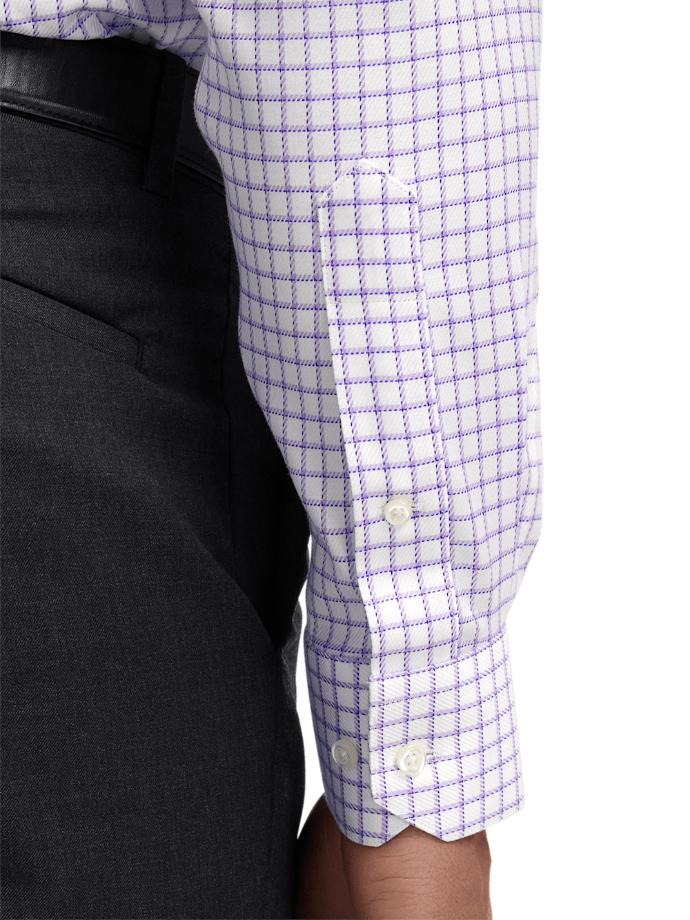 Alternate Image of Comfort Stretch Non-iron Check Dress Shirt-3