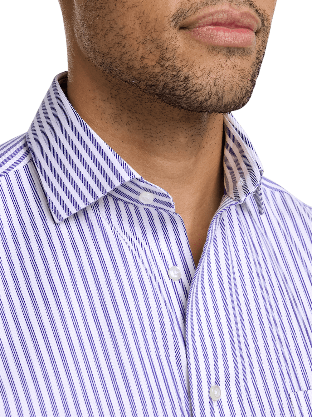 Alternate Image of Comfort Stretch Non-iron Stripe Dress Shirt-2