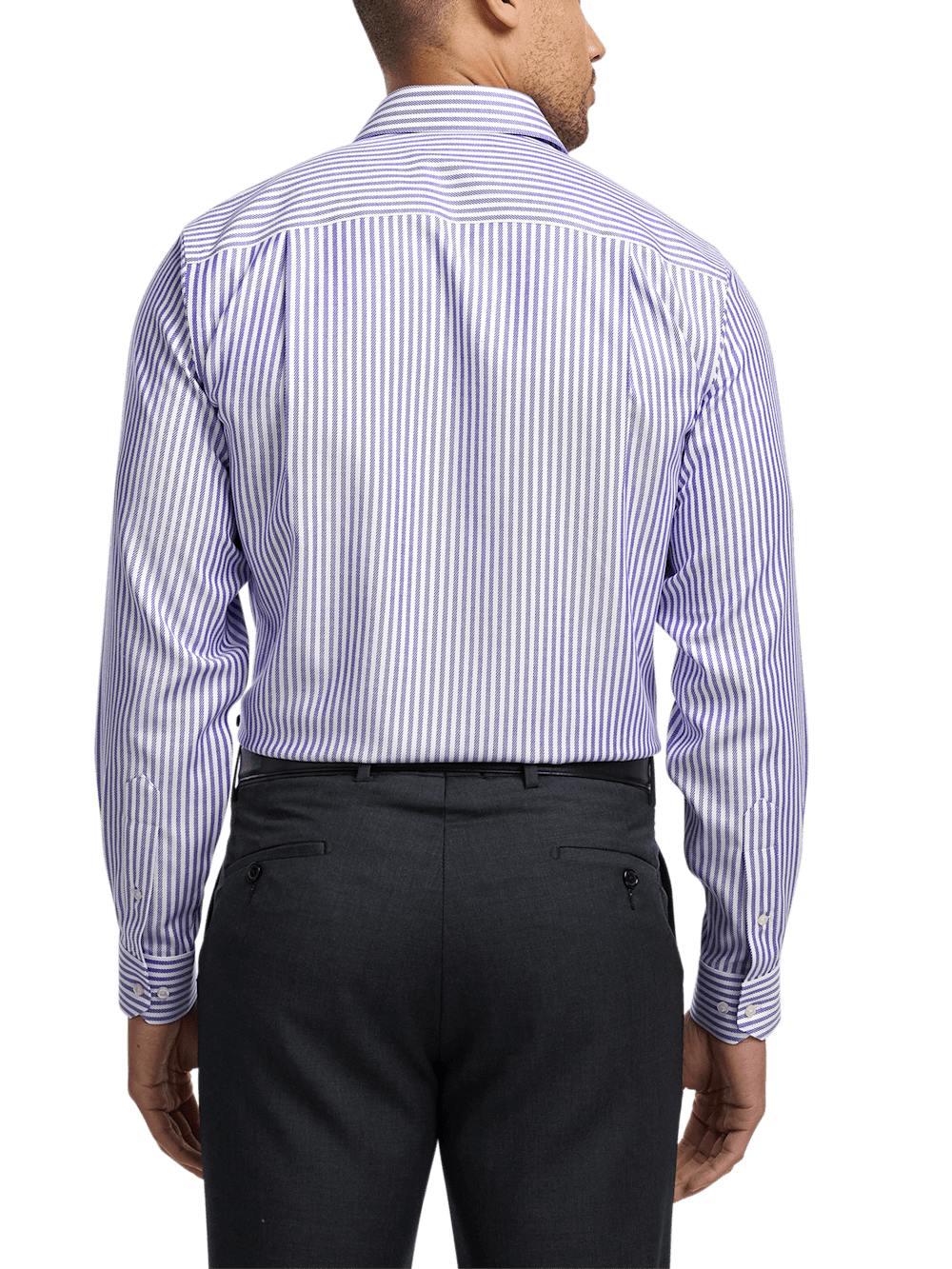 Alternate Image of Comfort Stretch Non-iron Stripe Dress Shirt-4