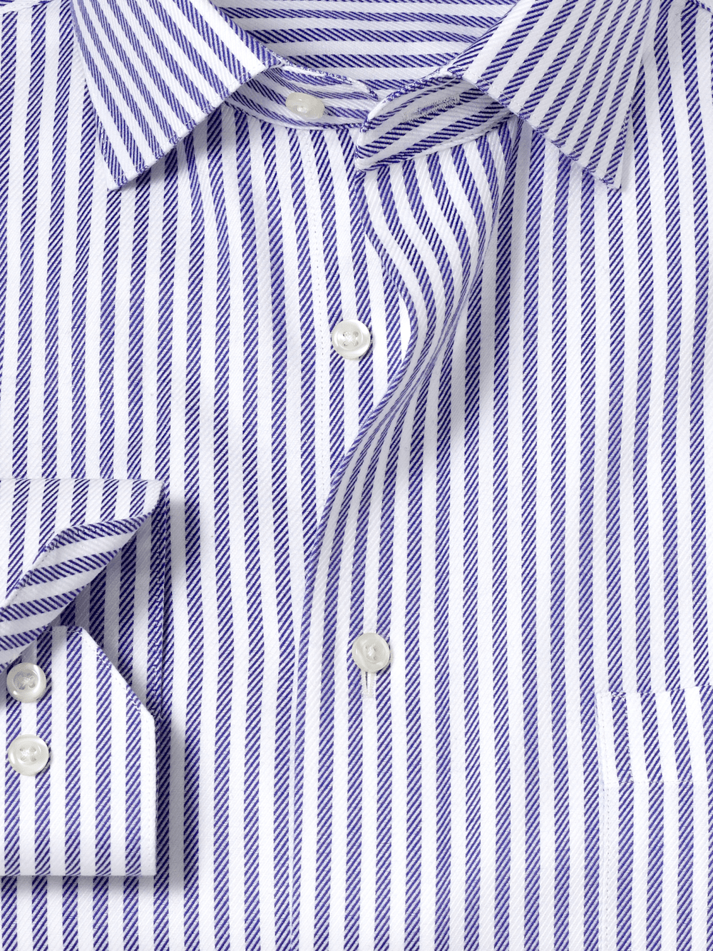 Alternate Image of Comfort Stretch Non-iron Stripe Dress Shirt-5