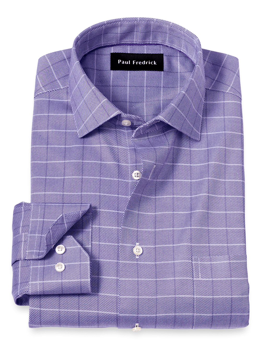 Product Image of Comfort Stretch Non-iron Check Dress Shirt-Purple