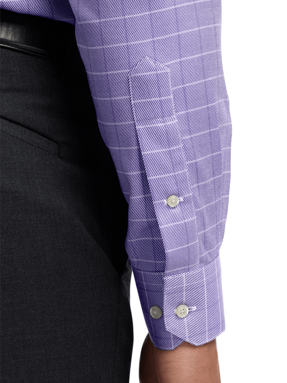 Alternate Image of Comfort Stretch Non-iron Check Dress Shirt-3