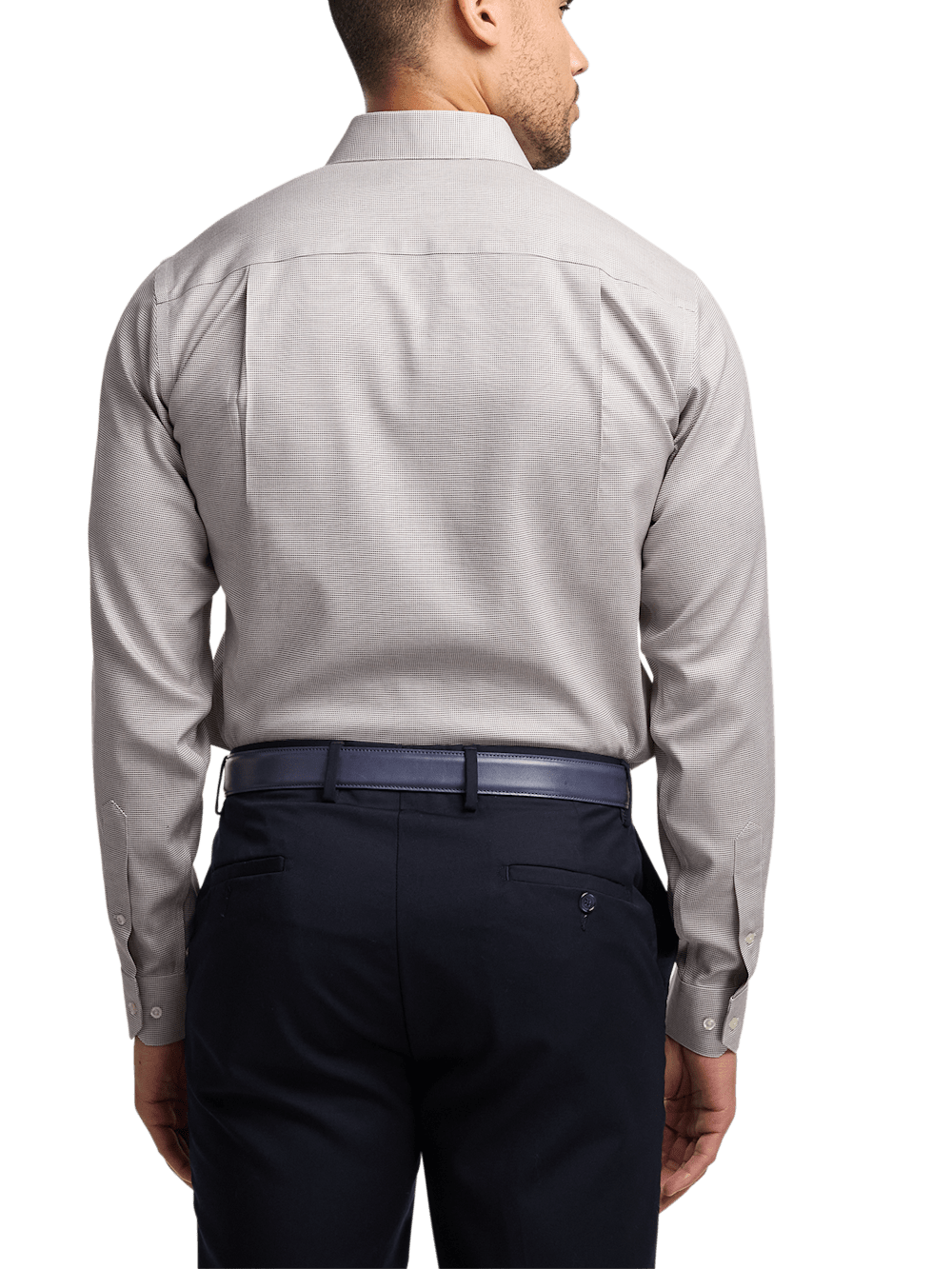 Alternate Image of Comfort Stretch Non-iron Solid Dress Shirt-4