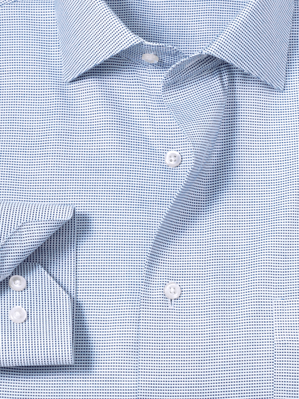 Alternate Image of Comfort Stretch Non-iron Solid Dress Shirt-5