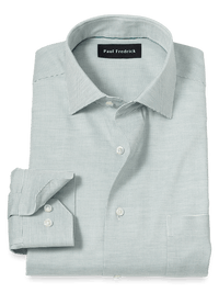 Comfort Stretch Non-Iron Solid Dress Shirt - Green