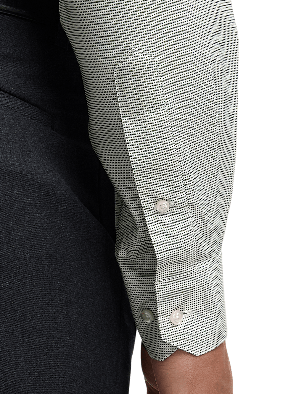 Alternate Image of Comfort Stretch Non-iron Solid Dress Shirt-3