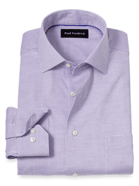 Comfort Stretch Non-Iron Solid Dress Shirt - Purple