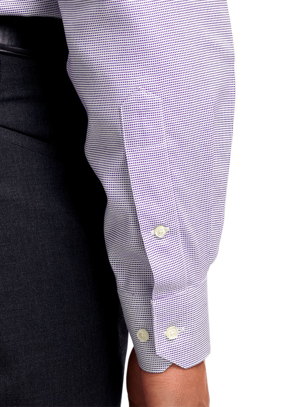 Alternate Image of Comfort Stretch Non-iron Solid Dress Shirt-3