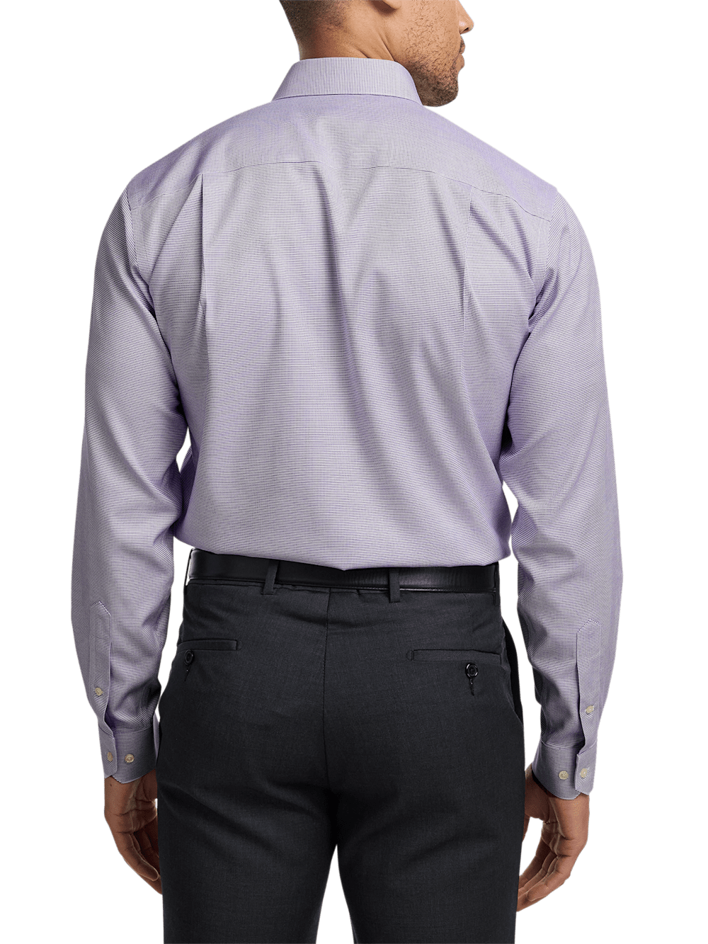 Alternate Image of Comfort Stretch Non-iron Solid Dress Shirt-4