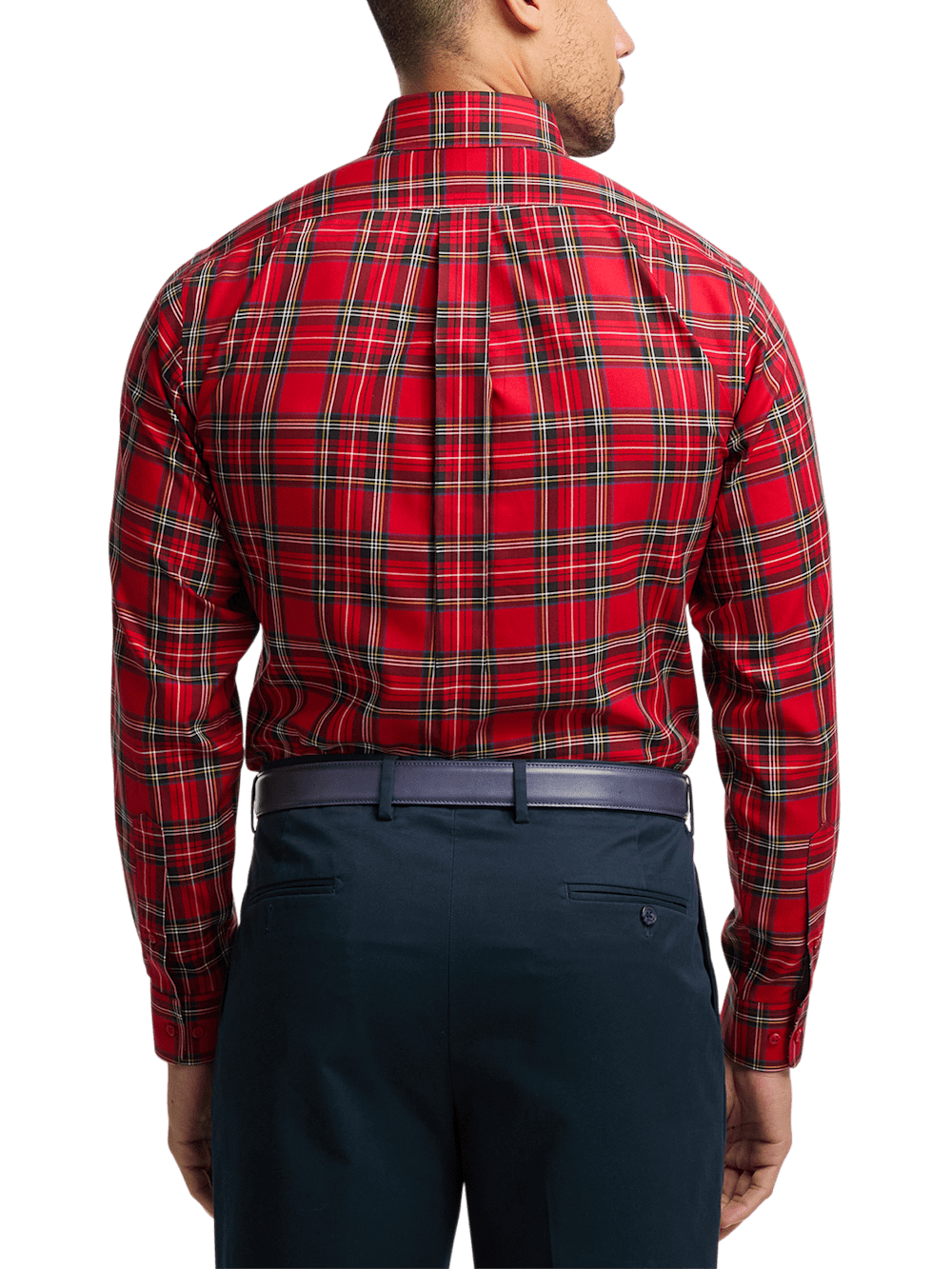 Alternate Image of Non-iron Cotton Plaid Dress Shirt-4