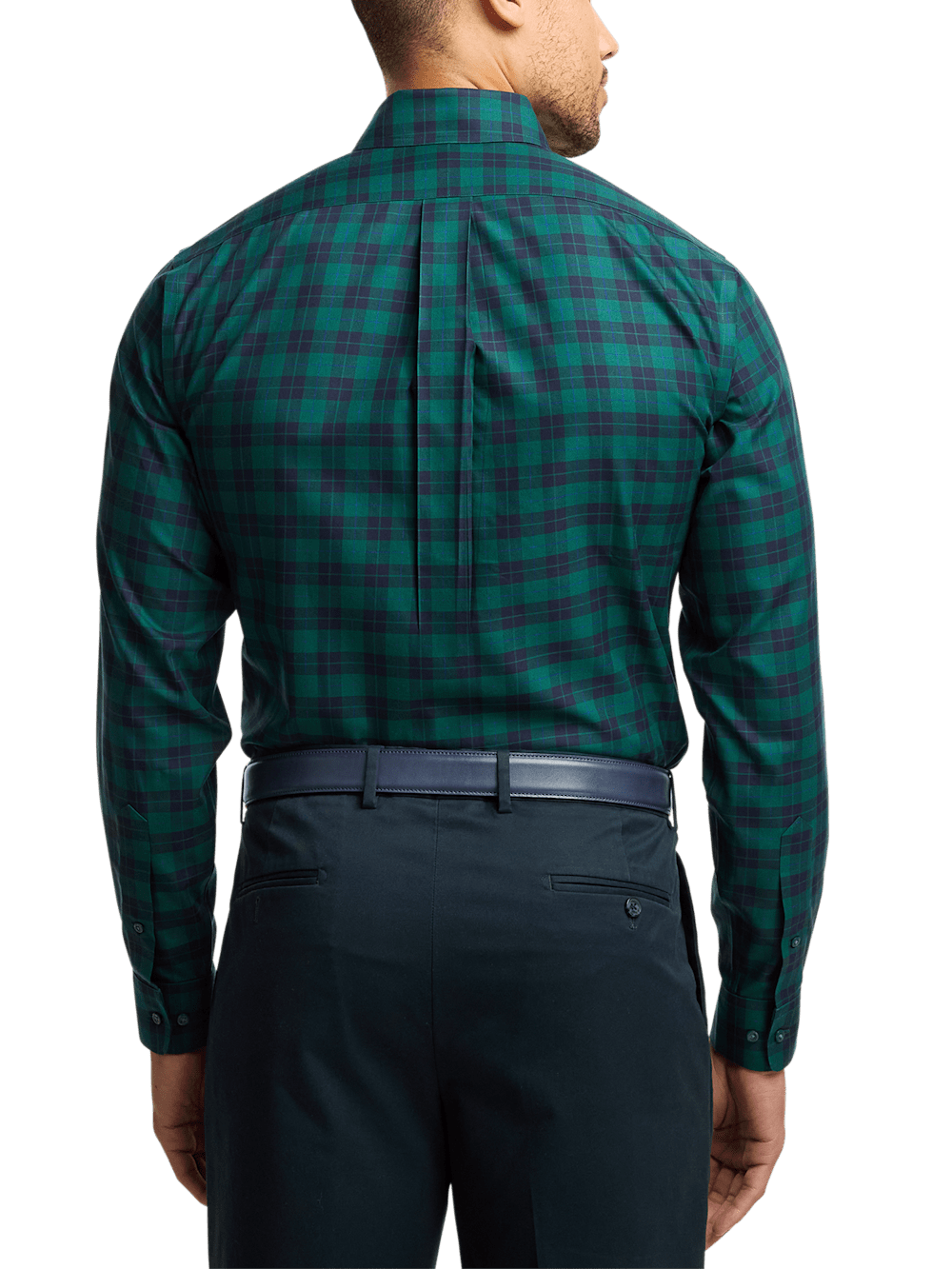 Alternate Image of Non-iron Cotton Plaid Dress Shirt-4