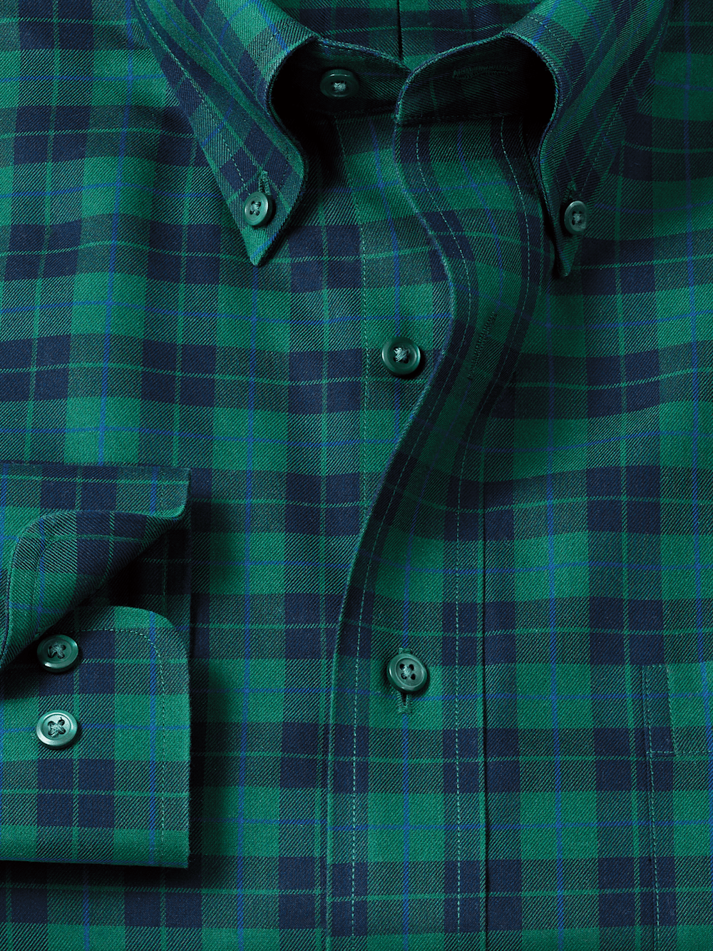 Alternate Image of Non-iron Cotton Plaid Dress Shirt-5