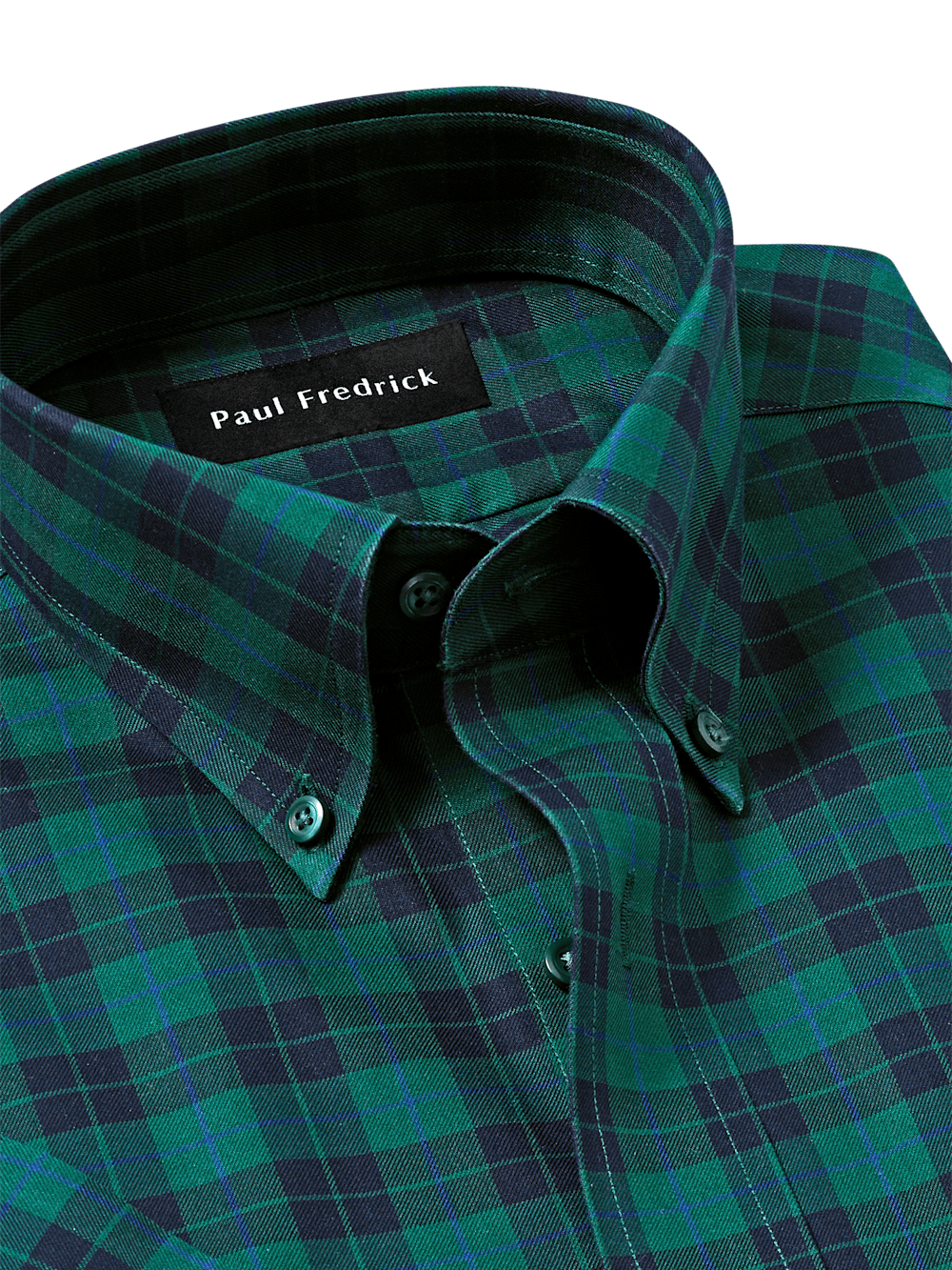 Alternate Image of Non-iron Cotton Plaid Dress Shirt-6