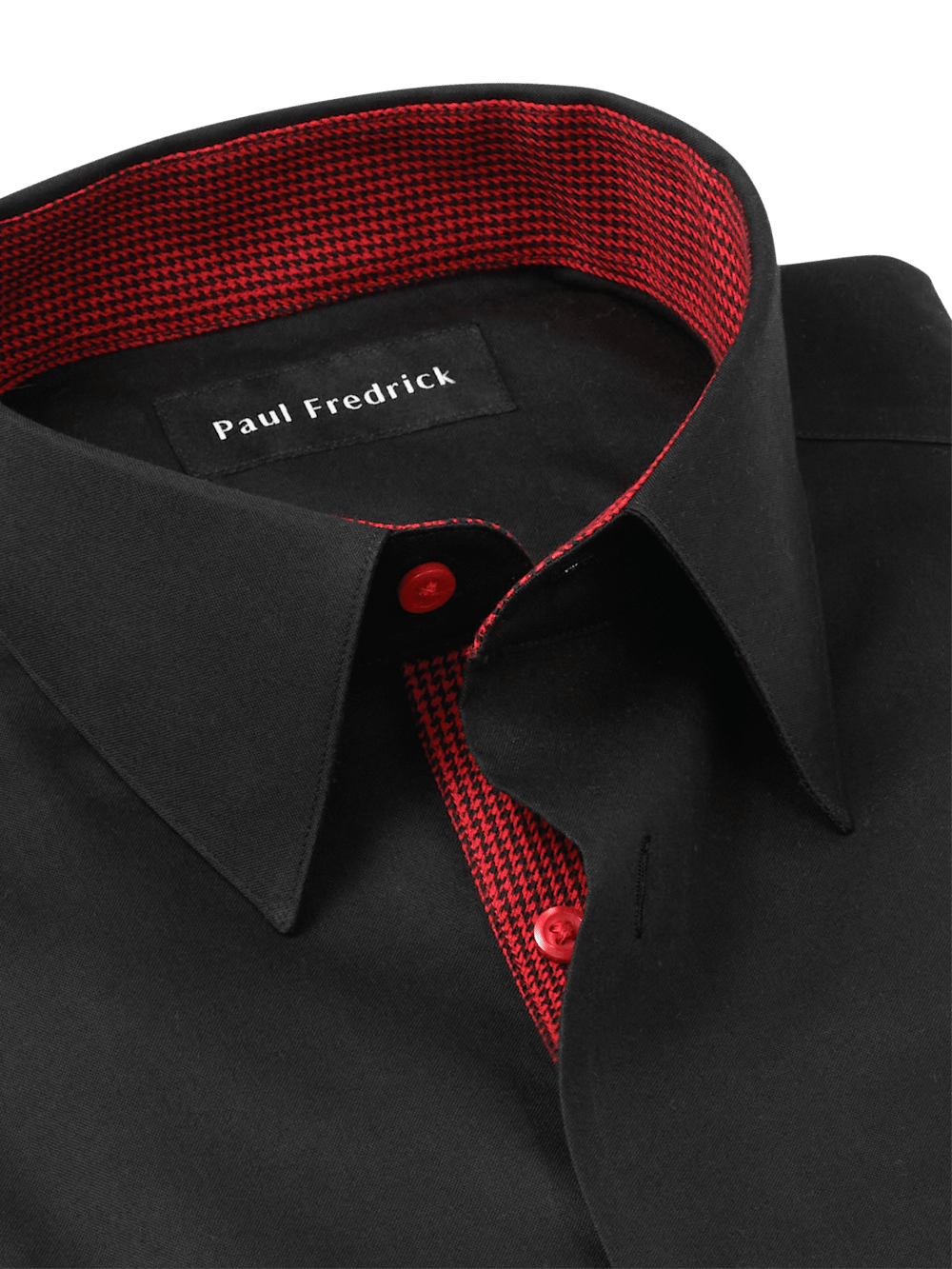 Alternate Image of Non-iron Cotton Solid Dress Shirt With Contrast Trim-6